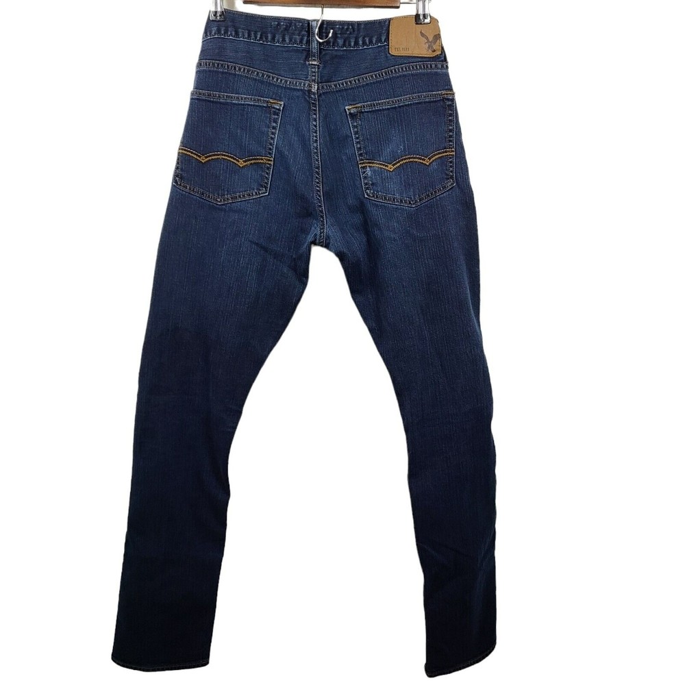 Mens American Eagle Slim Dark Wash Jeans 32x36 - Picture 2 of 10